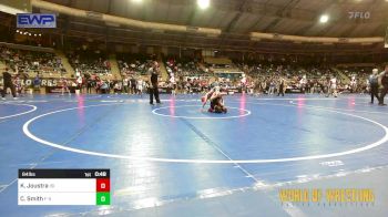 84 lbs Consi Of 16 #1 - Kaden Joustra, ISI Wrestling Club vs Carson Smith, F-5 Grappling