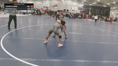 100 lbs Champ. Rd Of 16 - Javier Flores, Lone Star Mat Club vs Jonathan Hall, Gulf Coast Wrestling
