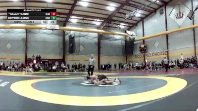 190 lbs Cons. Round 2 - Britton Lamon, Edmond North vs Salah Tsarni, Blair Academy