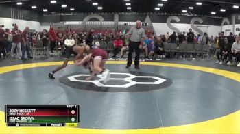 119 lbs Quarterfinals (8 Team) - Joey Heskett, Beast Mode vs Issac Brown, Fort Hammers