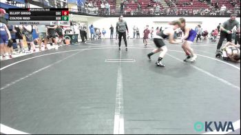 110 lbs Semifinal - Elliot Grigg, Chickasha Youth Wrestling vs Colton Reid, Team Nomad