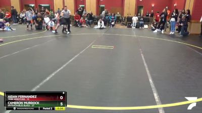 95 lbs Round 1 (6 Team) - Aidan Fernandez, Tribe Wrestling vs Hunter Govier, Untouchables Black