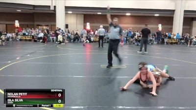 95 lbs Semifinal - Nolan Petit, Moorseville vs Isla Silva, SHWA