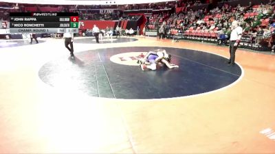 3A 190 lbs Champ. Round 1 - John Rappa, Rolling Meadows vs Nico Ronchetti, Joliet (Catholic Academy)