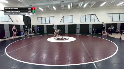 144 lbs Cons. Round 4 - Quade Siemens, Natrona County vs Kort Sorenson, Cody