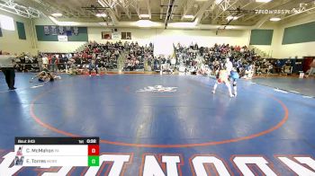 120 lbs Consolation - Cameron McMahon, Pinkerton Academy vs Evan Torres, Merrimack