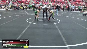 64 lbs Quarterfinal - Ezra Tabion, Mulvane Jr. Wrestling Club vs Bennett Toth, TEAM CENTRAL