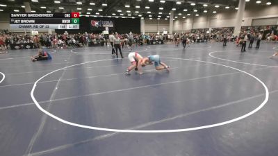 157 lbs Champ. Rd Of 32 - Sawyer Greenstreet, Cornerstone Mat Club vs Jet Brown, MO West Championship Wrestling Club