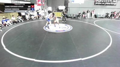 190 lbs Lewis Fofanah-Afkar, SDIKWA - San Diego-Imperial Kids Wrestling Association vs Nathan Cordova, KTWA-Kings-Tulare Wrestling Association