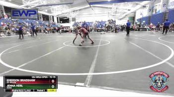 70-75 lbs 3rd Place Match - Emerson Bradshaw, OZ Trojan vs Jenna Herl, Hoxie