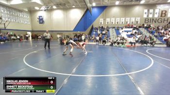 92 lbs Quarterfinal - Emmett Beckstead, Sanderson Wrestling Academy vs Nikolas Jensen, Champions Wrestling Club