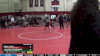 101 lbs Quarterfinal - Karly Scott, Southern Oregon University vs Yessenia Covarrubias, Umpqua Community College