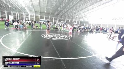 130-136 lbs Cons. Round 1 - Lauryn Bodily, WY vs Sophia Flores, CO