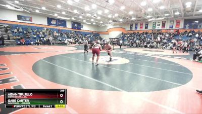 285 lbs Cons. Round 2 - Gabe Carter, Wisconsin - Lacrosse vs Aidan Trujillo, North Central (IL)