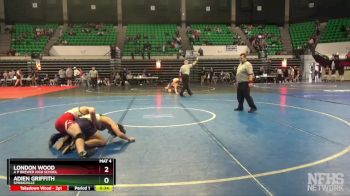 5A 138 lbs Cons. Round 3 - London Wood, A P Brewer High School vs Adien Griffith, Springville