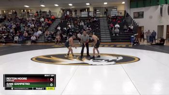 125 lbs 7th Place Match - Peyton Moore, Missouri vs Gabe Giampietro, Drexel
