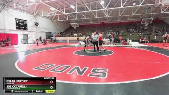165 lbs Cons. Round 4 - Dylan Hartley, Palomar vs Joe Ciccarelli, Cuesta College