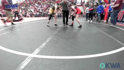 126 lbs Consi Of 4 - Eden Hesson, Gameface Acadamy vs Zoe Jenkins, Midwest City Bombers Youth Wrestling Club