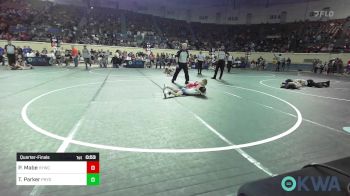 55 lbs Quarterfinal - Parker Mabe, Hilldale Youth Wrestling Club vs Tate Parker, Pryor Tigers