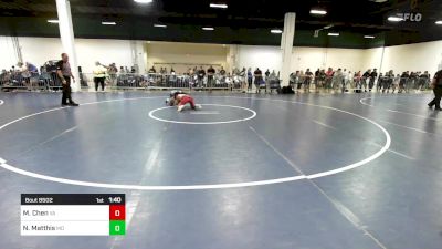 105 lbs Round Of 16 - Mitchell Chen, VA vs Nathan Matthis, MD