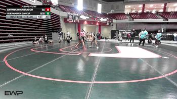 110 lbs Consi Of 8 #1 - Savannah Carrasco, Tulsa Union Girls vs Alexandra Garcia, Watonga High School