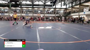 153-162 lbs Cons. Round 1 - Logan Mahaffey, Westville vs Draegon Johnson, Robinson