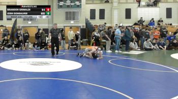 113 lbs Consi Of 8 #2 - Brandon Grimaldi, Whitman-Hanson vs Josh Gonsalves, Middleborough