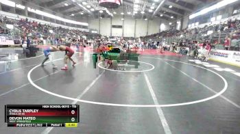 116 lbs Cons. Round 6 - Devon Mateo, West Springfield vs Cyrus Tarpley, Ithaca Sr HS