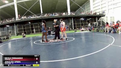 190 lbs Placement Matches (8 Team) - Nicole Fernandez, Missouri vs Annalisa Afrifa, Texas Red