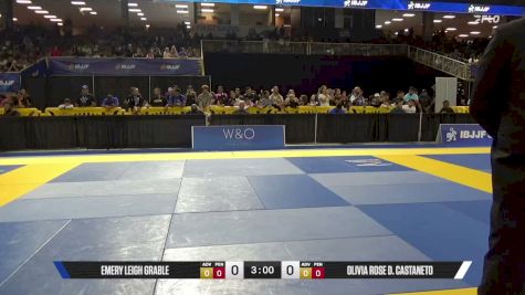 Olivia Rose D. Castaneto vs Emery Leigh Grable 2026 Pan Kids Jiu-Jitsu IBJJF Championship