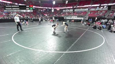 132 lbs Cons. Quarters - Alexis Burback, Hartford Union vs Raquel Gerovac, New Berlin W/Eisenhower