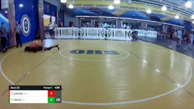 132 lbs Round 5 (8 Team) - Tory James, Oakleaf WC vs Tyson Horel, Westside Wrestling