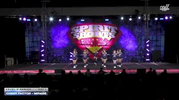 CheerFactor - Mirage [2025 L2 Senior Day 1] 2025 Spirit Sports Worcester Nationals