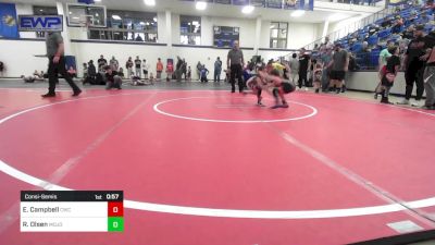 51 lbs Consolation - Emma Campbell, Claremore Wrestling Club vs Rikki Olsen, Mojo Grappling Academy