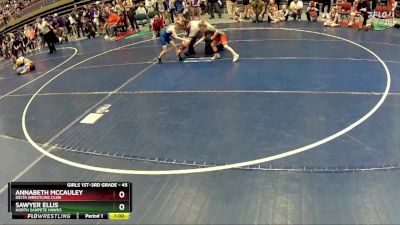 45 lbs Cons. Round 2 - AnnaBeth McCauley, Delta Wrestling Club vs Sawyer Ellis, North Sanpete Hawks