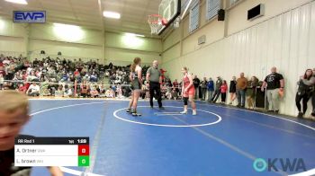 126 lbs Rr Rnd 1 - Aliyana Ortner, Greenwood Wrestling Academy vs Layla Brown, Viking Wrestling Club