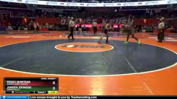 3 lbs Cons. Round 1 - Jorden Johnson, Edwardsville vs Moses Quintana, Aurora (West Aurora)