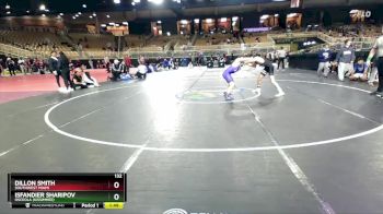132 lbs Champ. Round 3 - Dillon Smith, Southwest Miami vs Isfandier Sharipov, Osceola (Kissimmee)