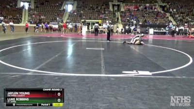 1A-4A 138 Champ. Round 2 - Luke Robbins, St James vs Jaylen Young, Escambia County