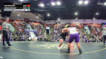 285 lbs Quarterfinals (8 Team) - Sam Reynolds, Three Rivers HS vs Jordan Sholley, Greenville HS