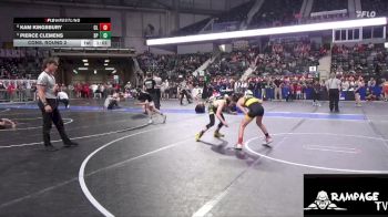 80 lbs Cons. Round 2 - Kam Kingsbury, CKSY Lions vs Pierce Clemens, SC Punisher