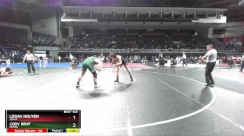 215 lbs Champ. Round 2 - Cody Bray, Hilmar vs Logan Nguyen, Jesuit