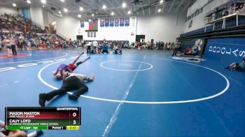 127 lbs Quarterfinal - Cauy Loyd, Glenrock Intermediate Middle School vs Mason Maston, Sage Valley Jr High