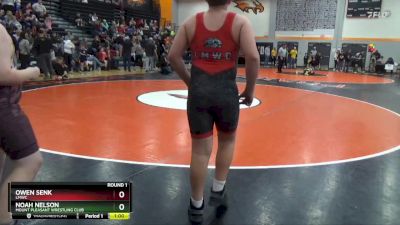 N-18 lbs Round 1 - Owen Senk, LMWC vs Noah Nelson, Mount Pleasant Wrestling Club