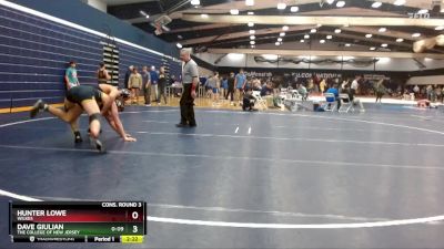 184 lbs Cons. Round 3 - Hunter Lowe, Wilkes vs Dave Giulian, The College Of New Jersey