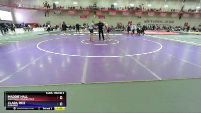 160 B Cons. Round 3 - Maddie Hall, Wisconsin-Stevens Point vs Clara Rice, Elmhurst