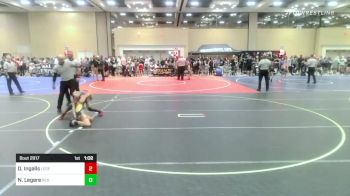 69 lbs Quarterfinal - Dylan Ingalls, Legends Of Gold SD vs Noah Legere, Red Wave WC