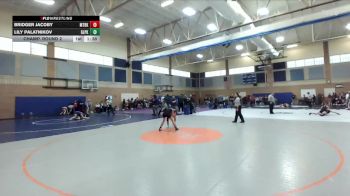 105lbs Champ. Round 2 - Bridger Jacoby, Mount Baker (Girls) vs Lily Palatnikov, Glacier Peak (Girls)