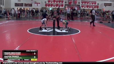 50 lbs Cons. Round 3 - Easton Franco, Dassel Cokato Litchfield/DCL vs Mason Brockway, Summit Wrestling Academy