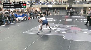 133 lbs Round 2 (4 Team) - Brandon Staver, Evansville, WI vs Noah Schaefer, Zumbrota-Mazeppa, MN